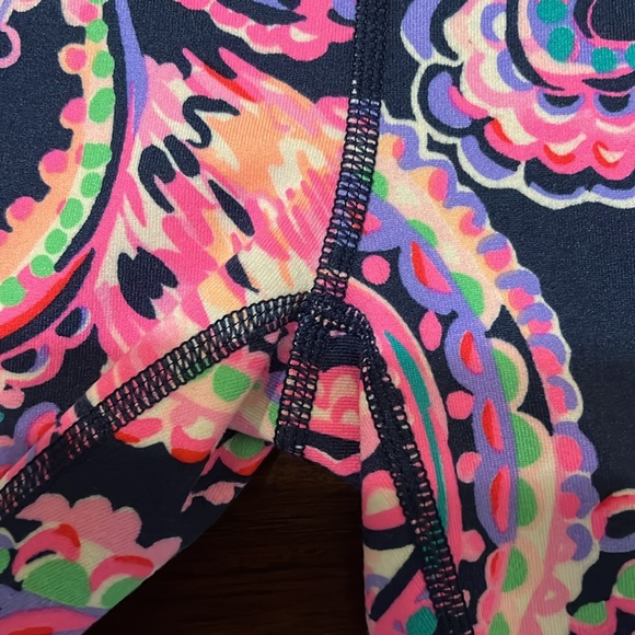 Lilly Pulitzer LUXLETIC Weekender High Rise Midi Legging High Tide Navy Size XS - Picture 7 of 12
